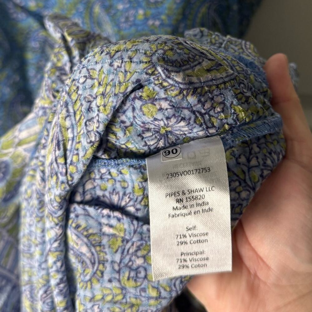 Veronica Beard Windansea Blue Paisley Maxi Dress - Picture 9 of 9
